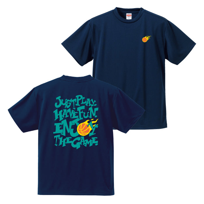 バスケットボール Tシャツ 練習着 半袖 2024 新作 バックプリント BA24