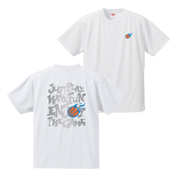 バスケットボール Tシャツ 練習着 半袖 2024 新作 バックプリント BA24