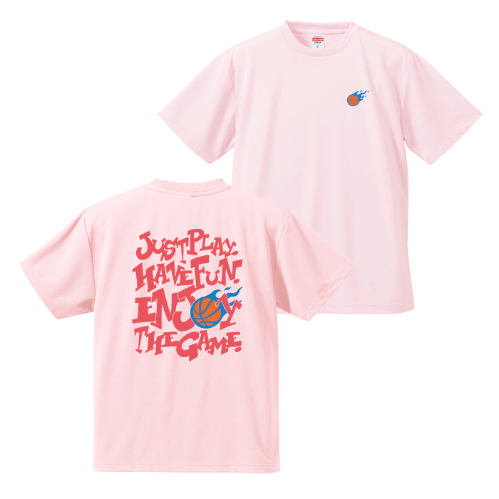 バスケットボール Tシャツ 練習着 半袖 2024 新作 バックプリント BA24