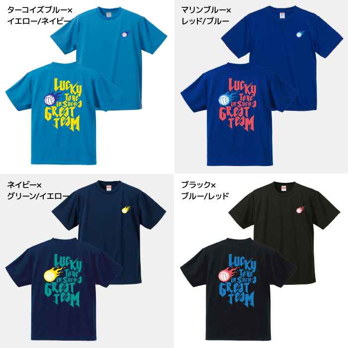 バレーボール Tシャツ 練習着 半袖 2024 新作 バックプリント V24