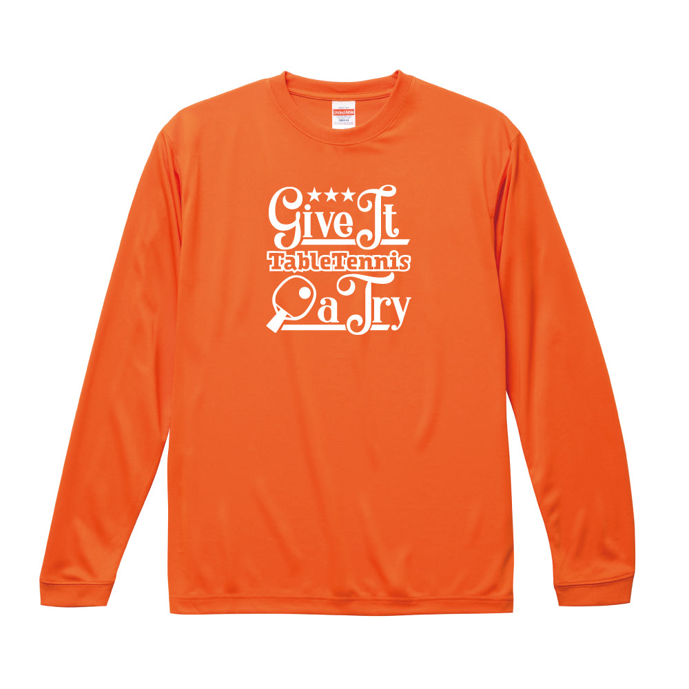 卓球 ドライシルキータッチ ロングスリーブ Tシャツ ウェア T802